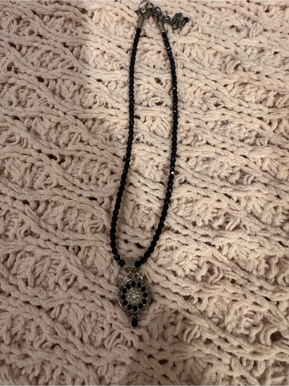 Brighton Black Beaded Pendant Necklace - Classic Women's Jewelry